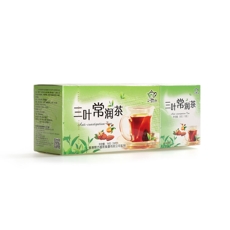 Зеленый чай «Три листа» с миндалем слабительный Anti-constipation Tea, 35 фп