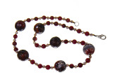 Бусы redrobe «Птица Феникс», агат, стекло, 47 см