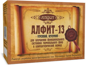 Фитосбор Алфит №13 климактерический, 30 пак