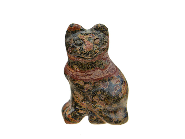 Фигурка «Кот», натуральный камень, яшма №2, 50 мм