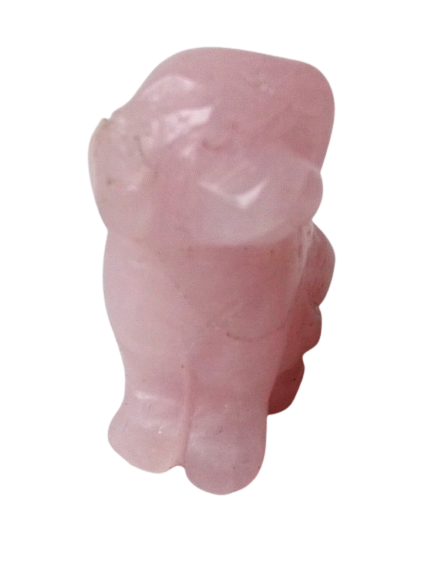 Статуэтка "Собака", розовый кварц, 5 см