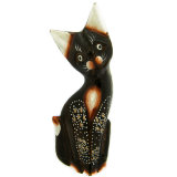 Индонезийская статуэтка Кошка, 20 см