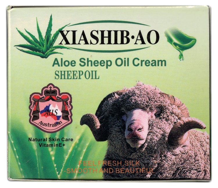 Крем для лица с Овечьей плацентой и Алоэ Xiashibao, 120 гр