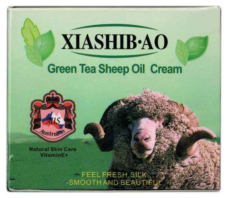 Крем для лица с Овечьей плацентой и Зеленым чаем Xiashibao, 120 гр